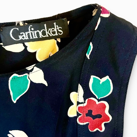 Vintage Fendi 365 Roma by Contir Silk Sleeveless Floral Blouse Sz M - Picture 4 of 7